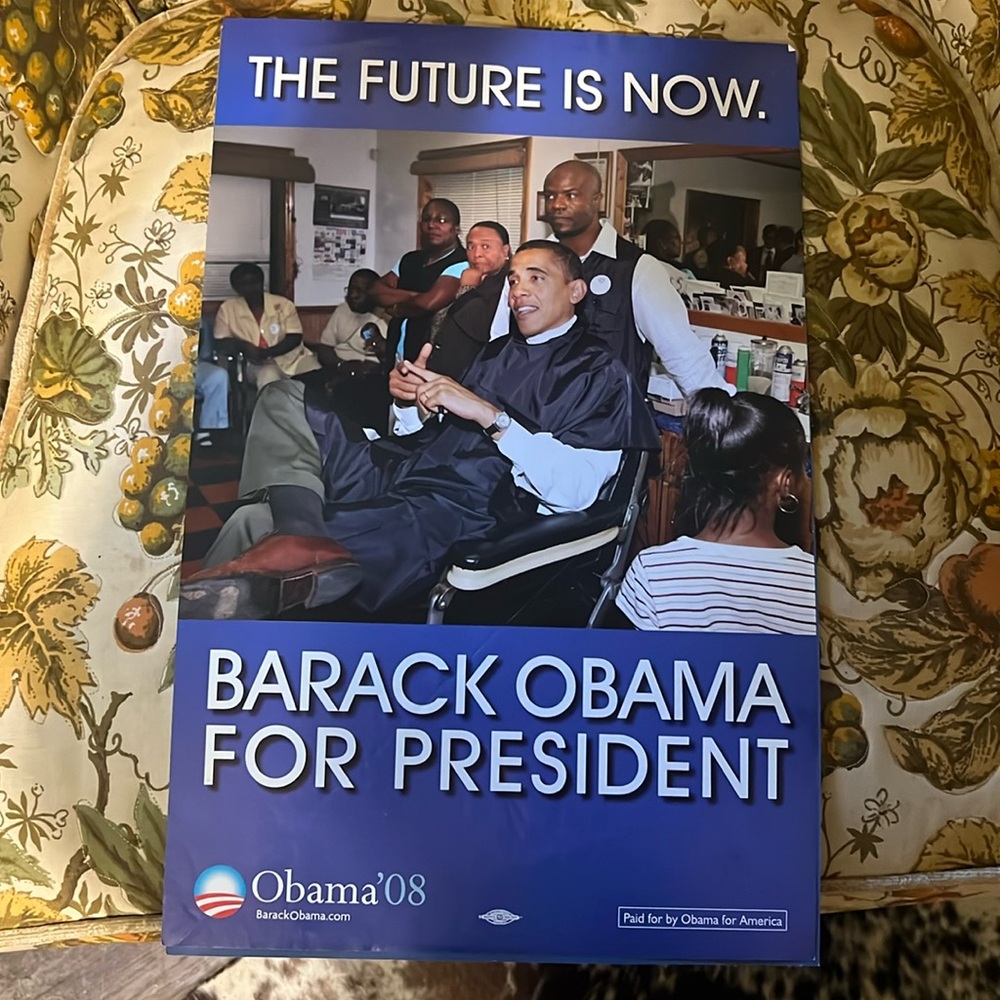 Obama campaign sign.